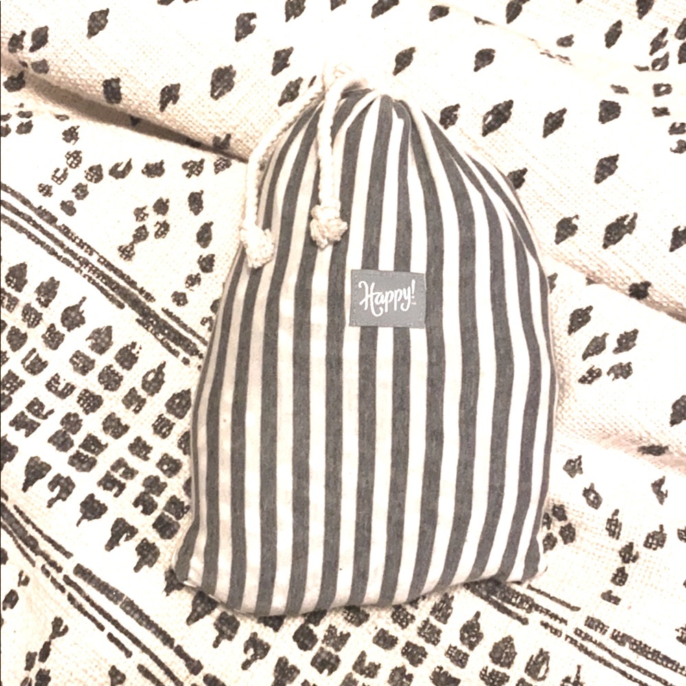 Happy Baby Carrier in grey and white stripes